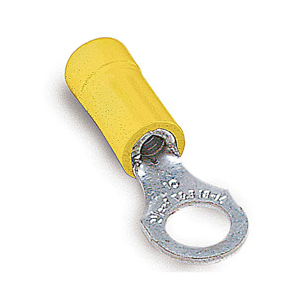 Abb Ring Terminal, #10 Stud Size, 10 AWG, 600 V, Vinyl Insulated, Yellow, 500 PK RC367M - main